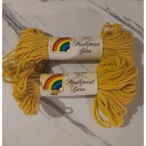 Risdon Dritz Nugget Gold Luxury  Wool Needlepoint Yarn 40 YD/Skein-Set Of 2